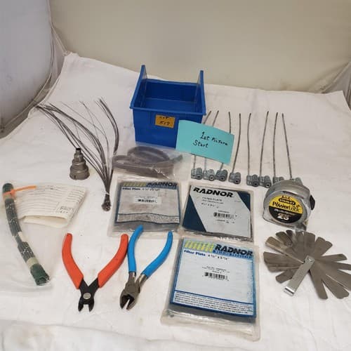 Lot of Feeler Gauge Blade, Pilers & Other Tools LOT 517 - Image 1