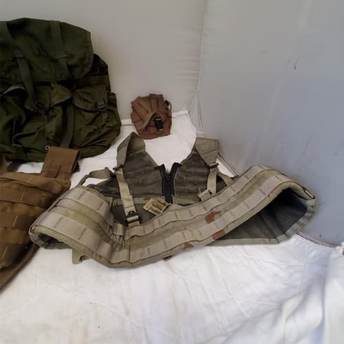 Lot of Field Pack Combat, USMC Tactical Assault Panel, US Military MOLLE Vest - Thumbnail 11