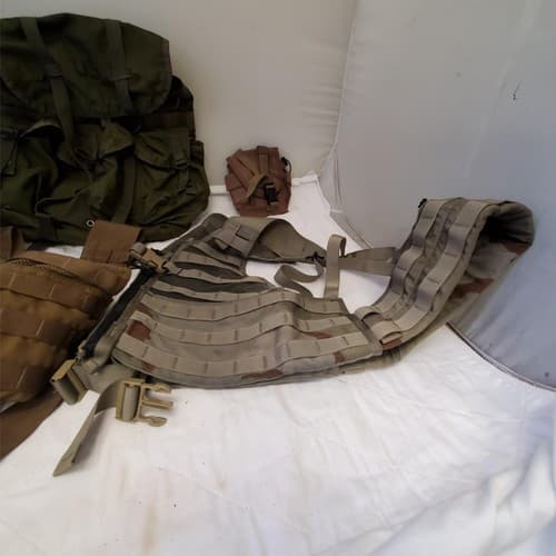 Lot of Field Pack Combat, USMC Tactical Assault Panel, US Military MOLLE Vest - Thumbnail 13