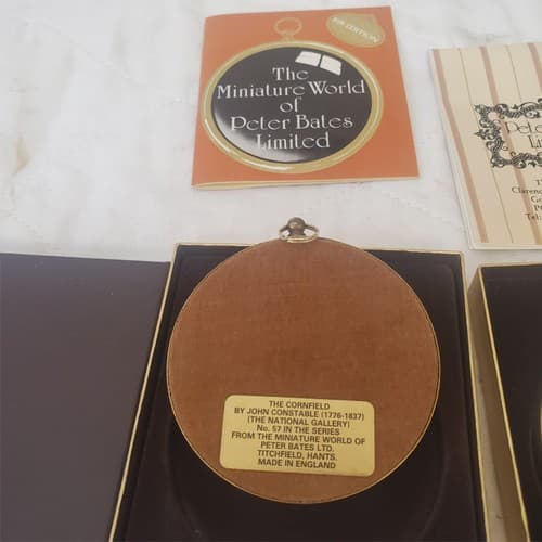 Lot of Assorted Wedgwood Queensware Plates & Miniature World of Peter Bates Post - Thumbnail 14