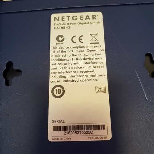 Netgear Managed Power Supply GS108 Smart Switch Prosafe 8 Port Gigabit - Thumbnail 4