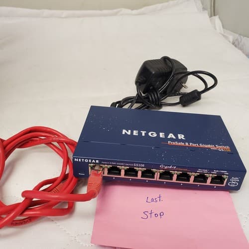 Netgear Managed Power Supply GS108 Smart Switch Prosafe 8 Port Gigabit - Thumbnail 5
