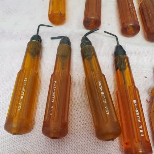 Lot of 12 Allen Hex Key Hi-Lok Driver & Phillips Head Screwdrivers LOT-799 - Thumbnail 5