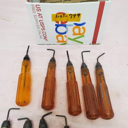 Lot of 12 Allen Hex Key Hi-Lok Driver & Phillips Head Screwdrivers LOT-799 - Thumbnail 6