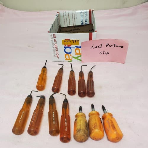 Lot of 12 Allen Hex Key Hi-Lok Driver & Phillips Head Screwdrivers LOT-799 - Thumbnail 7