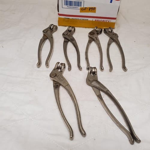Lot of 6 Wedgelock Cleco Pliers Set Aviation Tool LOT-890 - Image 1