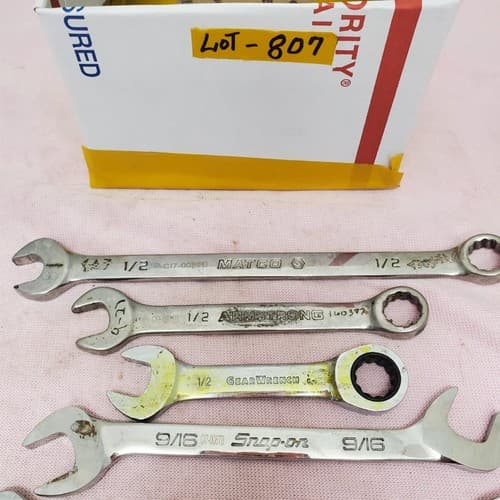 Lot of 12 Assorted Combination Wrench Set LOT-807 - Thumbnail 4