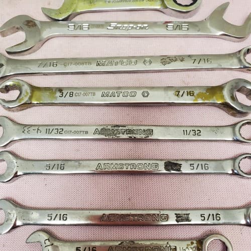 Lot of 12 Assorted Combination Wrench Set LOT-807 - Thumbnail 5