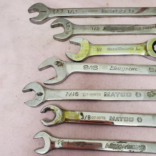 Lot of 12 Assorted Combination Wrench Set LOT-807 - Thumbnail 7