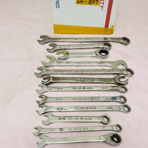 Lot of 12 Assorted Combination Wrench Set LOT-807 - Thumbnail 11