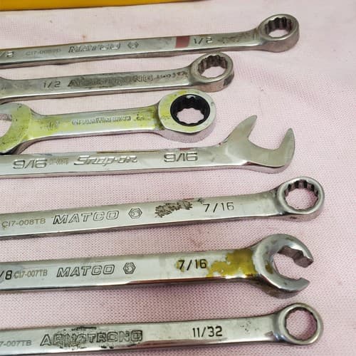 Lot of 12 Assorted Combination Wrench Set LOT-807 - Thumbnail 8
