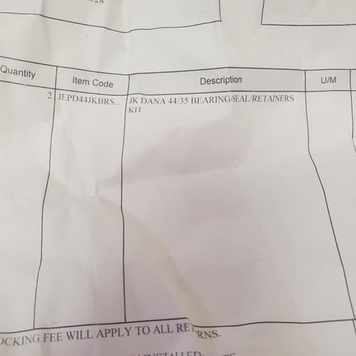 Spicer Dana 565903 44/35 Bearing Assembly Kit - Thumbnail 9