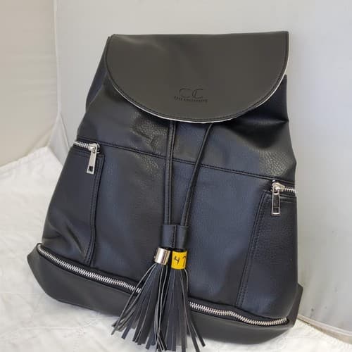 Citi Collective Multiple Use Leather Tote Bag Convertible to Backpack Tassle - Thumbnail 2