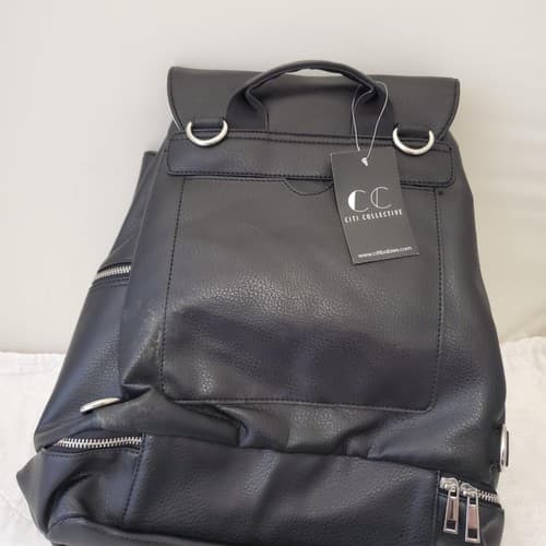 Citi Collective Multiple Use Leather Tote Bag Convertible to Backpack Tassle - Thumbnail 7