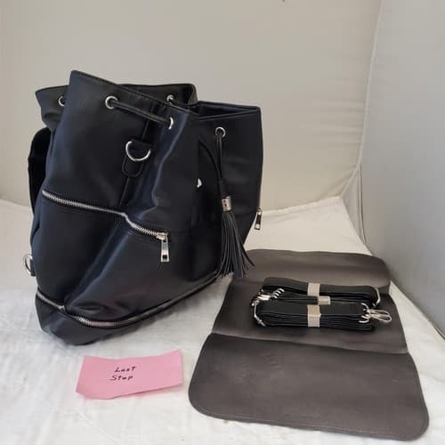 Citi Collective Multiple Use Leather Tote Bag Convertible to Backpack Tassle - Thumbnail 15