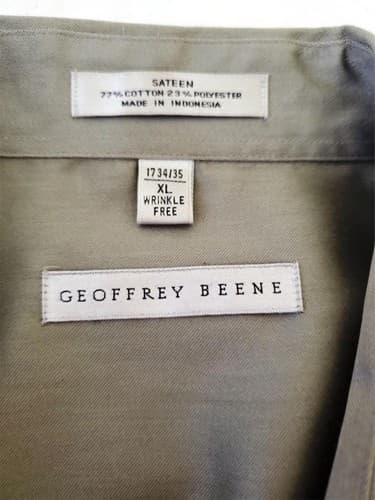 Geoffrey Beene Men's Long Sleeve Button-Down Dress Shirt - Thumbnail 3