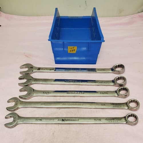 Lot of 5 Armstrong & Matco Combination Wrench Set LOT-339 - Image 1