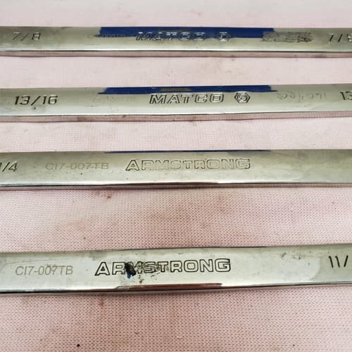 Lot of 5 Armstrong & Matco Combination Wrench Set LOT-339 - Thumbnail 7