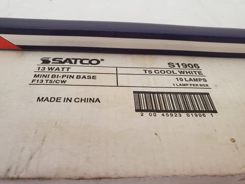 Lot of 10 Satco 13w 15 tube F13T5/CW Lamps - Thumbnail 3