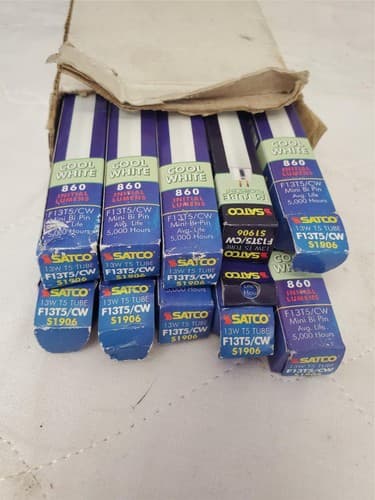 Lot of 10 Satco 13w 15 tube F13T5/CW Lamps - Thumbnail 13