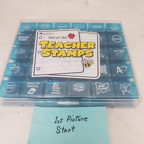 Learning Resources Teacher Stamp Rubber Stamps Set of 30 - Image 1