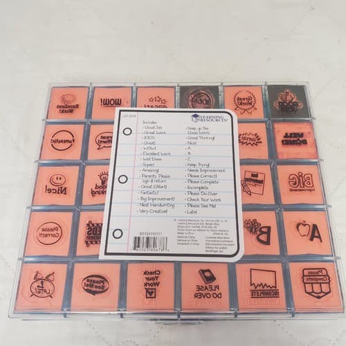 Learning Resources Teacher Stamp Rubber Stamps Set of 30 - Thumbnail 4