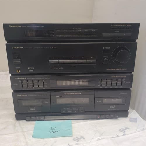 Vintage Pioneer RX-1220 Double Cassette Deck Receiver Graphic Equalizer - Image 1