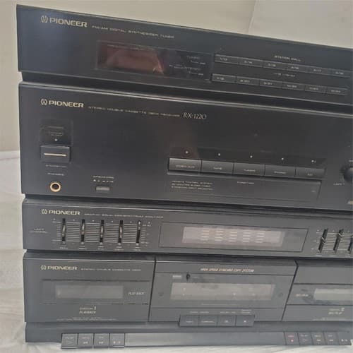 Vintage Pioneer RX-1220 Double Cassette Deck Receiver Graphic Equalizer - Thumbnail 2