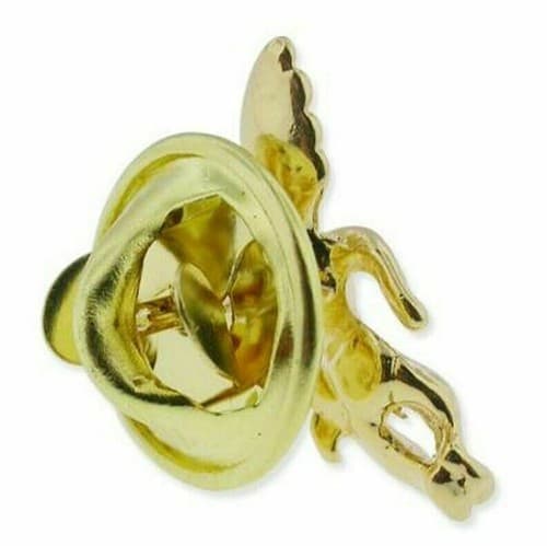 10 Gold Plated Angel Cherub Spiritual Religious Lapel Pins 3/4" - Thumbnail 2