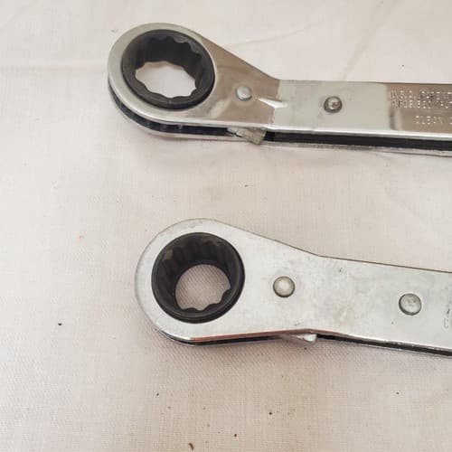 Lot of 2 Blue Point Offset Double Ratcheting Wrench Set LOT-725 - Thumbnail 8