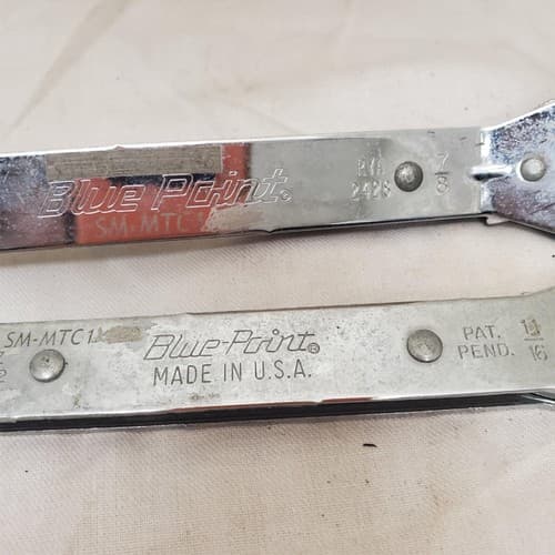 Lot of 2 Blue Point Offset Double Ratcheting Wrench Set LOT-725 - Thumbnail 3