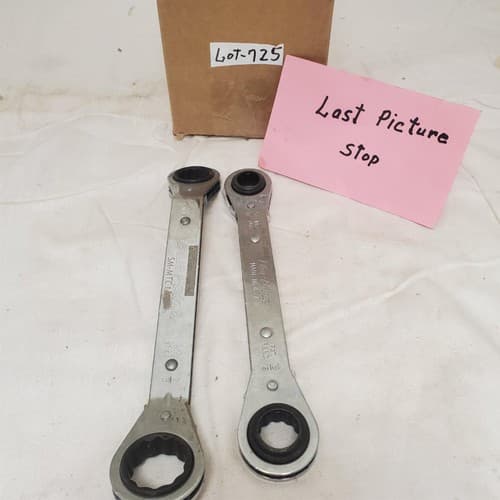 Lot of 2 Blue Point Offset Double Ratcheting Wrench Set LOT-725 - Thumbnail 9