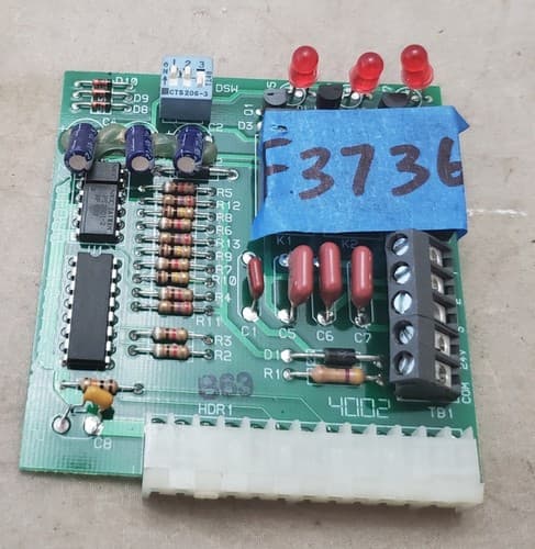 Trane Zettler Zone/Bypass Control Card Zzcardal010 21D150561G01 BRD1033 - Image 1