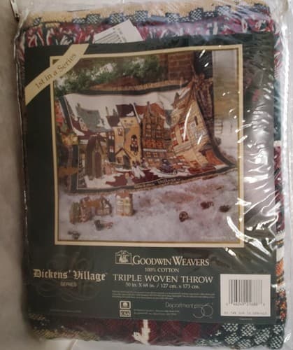 Department 56 Dickens Village Triple Woven Throw Blanket by Goodwin Weavers - Thumbnail 8