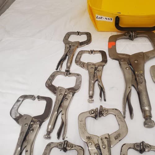Pack of 11 Locking C-Clamp Vise Grip Pliers LOT-459 - Thumbnail 4