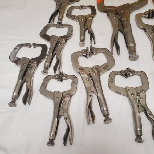 Pack of 11 Locking C-Clamp Vise Grip Pliers LOT-459 - Thumbnail 5
