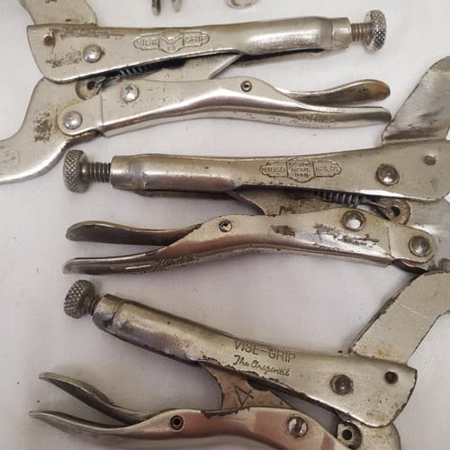 Pack of 11 Locking C-Clamp Vise Grip Pliers LOT-459 - Thumbnail 7