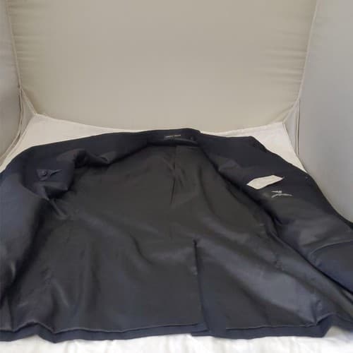 Giorgio Armani 6143 LECOLLEZIONI Wool Black Mens Blazer Coat Jacket 52R - Thumbnail 3