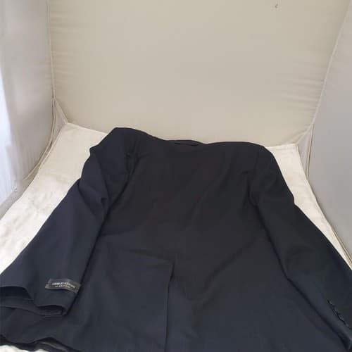 Giorgio Armani 6143 LECOLLEZIONI Wool Black Mens Blazer Coat Jacket 52R - Thumbnail 2