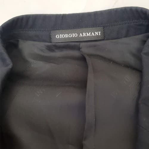 Giorgio Armani 6143 LECOLLEZIONI Wool Black Mens Blazer Coat Jacket 52R - Thumbnail 5