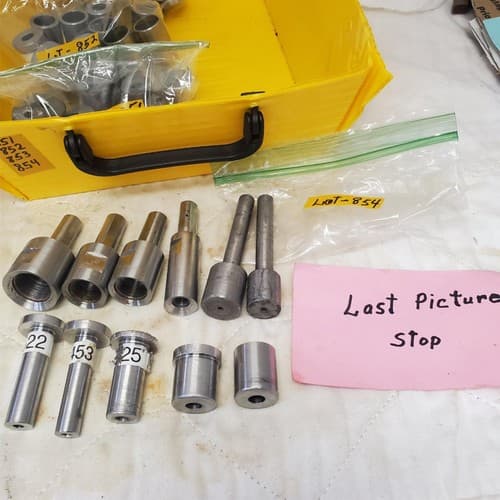 Lot of 10 Assorted Precision Steel Bushing Dies Set LOT-854 - Thumbnail 8