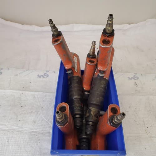 Lot of 5 Cleco E4BR-001/002/AF1BR-04 Series Pistol Grip Pneumatic Nut Runner #62 - Thumbnail 4