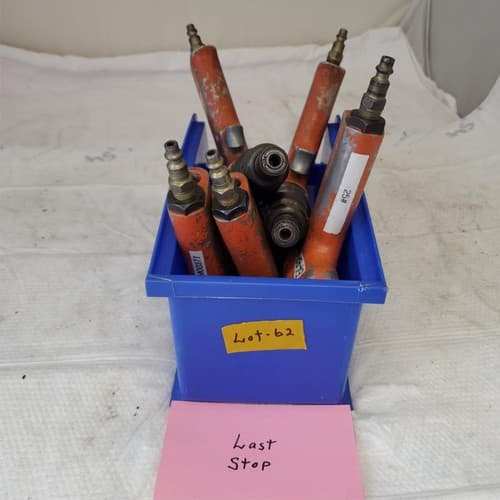 Lot of 5 Cleco E4BR-001/002/AF1BR-04 Series Pistol Grip Pneumatic Nut Runner #62 - Thumbnail 6