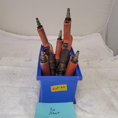 Lot of 5 Cleco E4BR-001/002/AF1BR-04 Series Pistol Grip Pneumatic Nut Runner #62 - Thumbnail 2