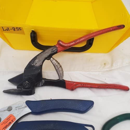 Lot of 5 Metal Snips Shears Pruners Tin Cutting Tools LOT-855 - Thumbnail 4