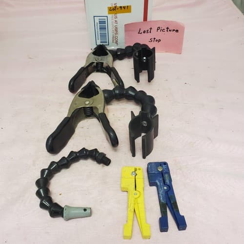 Spring Clamps with Flexible Gooseneck Arms Set LOT-941 - Thumbnail 5