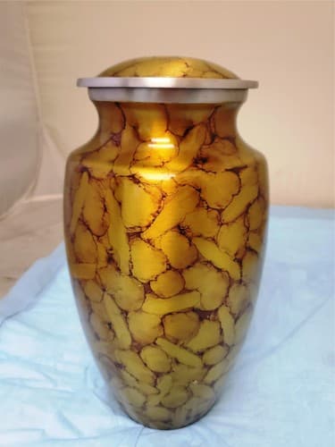 Modern Beautiful Design Handcrafted Urn for Human Ashes - Image 1
