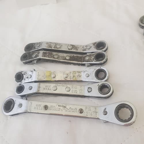 Lot of 44 Assorted Proto,Blue-Point Ratcheting Offset Box End Wrenches LOT-669 - Thumbnail 5