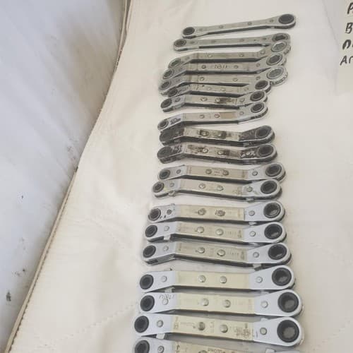 Lot of 44 Assorted Proto,Blue-Point Ratcheting Offset Box End Wrenches LOT-669 - Thumbnail 9