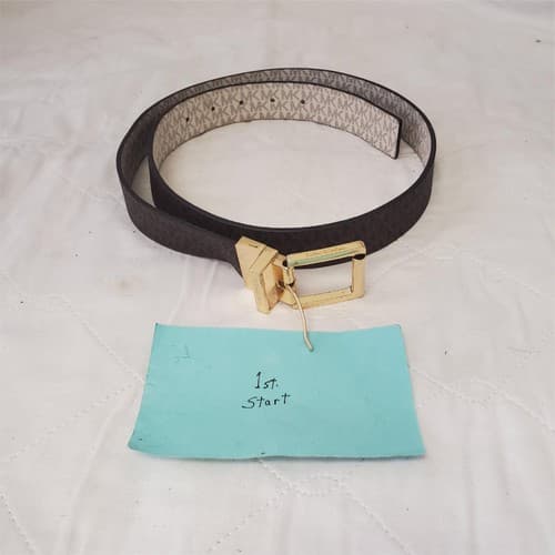 Michael Kors Belt MK Reversible Genuine Leather - Brown 30 inch - Image 1